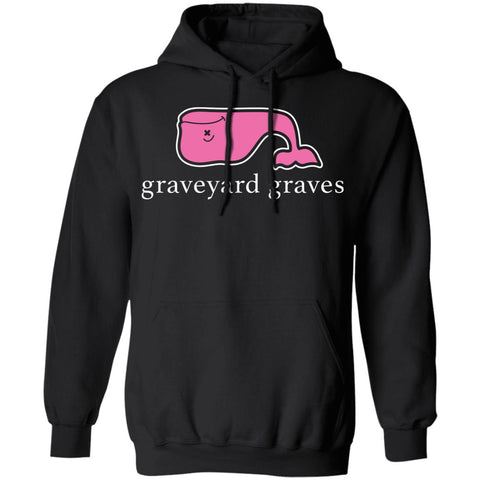 Graveyard Graves Pullover Hoodie (Pink Print)