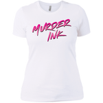 Murder Ink White Ladies' T