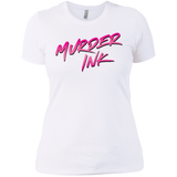 Murder Ink White Ladies' T