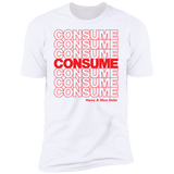 CONSUME Men's T-Shirt (Red Logo)