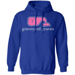 Graveyard Graves Pullover Hoodie (Pink Print)